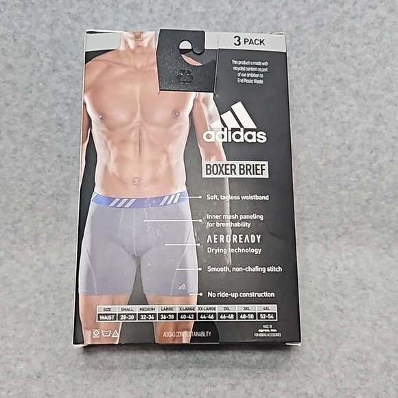 Adidas Performance Mesh Breathable Boxer Briefs Black or Red or Pink Size XXL - Picture 7 of 7